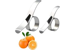 YUEMING 2 Stück Pelador de Naranja, Naranja Cítrica Peladoras Limón Mandarina Frutas Peeling Tool Acero Inoxidable Cocina Gadget Slicer Cortador de Cocina Gadget Herramienta de pelado