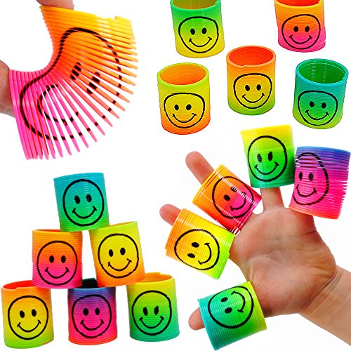 German Trendseller® - 12 x Regenbogen - Strolche ┃ -NEU- ┃ Happy Face ┃ Kindergeburtstag ┃ Mitgebsel ┃12 x Strolche zum Ziehen