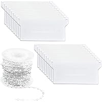 10 Stück Lamellen-Gewichte Für Vertikaljalousien - 127mm Weiß