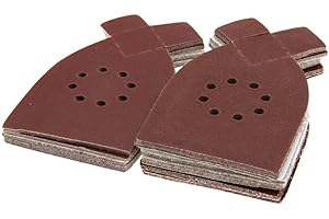 ASSOCU 50 feuilles de papier de verre pour machine Black & Decker KA220G et KA230