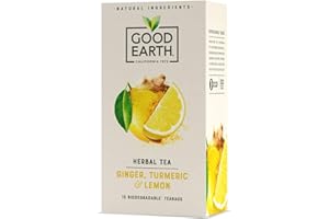 GOOD EARTH TEA CO. Good Earth Ginger, Turmeric and Lemon Tea, 15 Bags