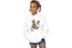 ABSOLUTE CULT Marvel Fille Guardians of The Galaxy Groot Tape Sweat À Capuche