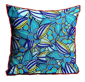 DreamVio Jute Exclusive Decorative Throw/Pillow Covers, Cushion Covers for Living Room, Bed Room, Sofa,Chairs Pack/Set of 1 (Multicolour, Size 24 x 24 Inches)