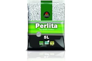 Infertosa | Perlita | para Invernaderos, Huertos y Jardinería | Ideal para Cactus, Suculentas y Diferentes Tipos de Plantas Mezclar con Sustratos | Ayuda a Germinar Tus Plantas | 5 L