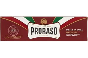 PRORASO Shaving Cream i rött, 150 ml