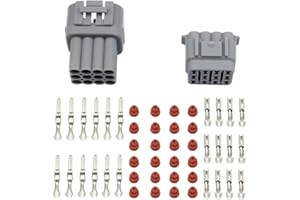 WMYCONGCONG Wasserdichtes elektrisches Kabel 12-poliger Stecker,Passend für 2,2mm Klemmen Draht(10er-Kit)