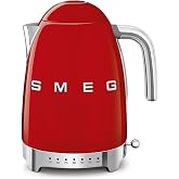 Smeg KLF04RYLE Su Isıtıcısı, 2400, 1.7 Litre, Kırmızı