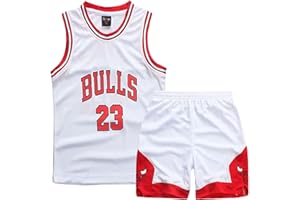 DaceStar Basketball Kinder Trikot 2 Stücke,Jungen Basketball Trikot Kinder,Mode Basketball Kleidung Kinder,Basketball Kinder Kleidung Jungs,Basketball Jersey,Basketball Weste Kinder