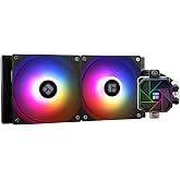عدسة Thermalright Aqua Elite 240 Argb V3 مقاس 240 مم متوافقة مع معالجات Intel-amd باللون الأسود