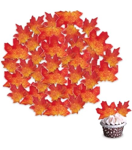 24 Kürbis-Cupcake-Topper – Glitzernde Herbst-Deko Für Kuchen & Parties