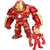 Jada Toys Marvel Figur Hulkbuster &amp; Ironman, Helm zum &Ouml;ffnen und Schlie&szlig;en, Sammelfiguren, Set, Die-cast, rot, Gr&ouml;&szlig;e: 6 Zoll 