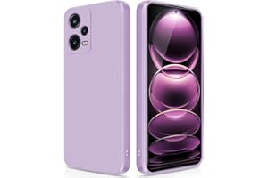 GiiYoon Funda para Xiaomi Redmi Note 12 Pro 5G, Case de Silicona Suave de TPU Funda Protector de Goma Fexible Prueba Liviano y a Delgado de Golpes Antirrayas para Teléfono (Violeta)