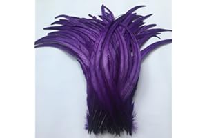 Sowder Purple Rooster Coque Tail Feathers 16-18inch Lengh Pack of 20
