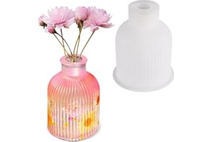 Bubuny Vase Silikonform Epoxidharz Formen Moulds Silikonformen Vase Resin Formen,DIY Vases Resin Moulds für Vasen Dekorativen Ornamenten,Kristallflasche,Stifthaltern