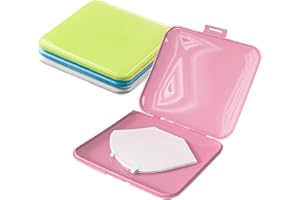 Yisscen Caja de Almacenamiento de Mascarillas, 4 Piezas Caja para Guardar Mascarillas Portátil Estuches para Mascarillas, A Prueba de Polvo, Seguro Mantenerla Limpia e Higiénica, Cierre hermético