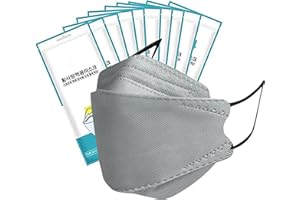 MaNMaNing Mascarillas Pez 3D Mascarilla 5 Capas 50 Unidades con Elástico para Los Oídos 202201-MANING-KF8850 (A Gris)