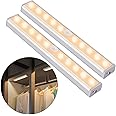 Luce Notturna Magnetica Luci Notturne LED OUSFOT 2 Pezzi - Sensore Movimento Con Attacco Magnetico Luce Con Sensore Movimento