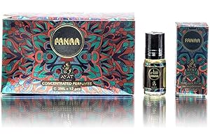 AYAT PERFUMES – Set di 12 muschi oli profumati FANAA Attar profumo Halal & Vegan 3 ml senza alcool – profumo arabiano orientale per donna e uomo a lunga tenuta – prodotto a Dubai