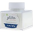 Sulyn Extra Fine Crystal Diamond Glitter Stacker Jar, 2 Ounces, Non-Toxic, Stackable and Reusable Jar, Multiple Slot Openings for Easy Dispensing and Mess Reduction, SUL50860