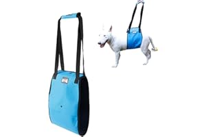 Tineer Lift Arnés para Levantar Perros para Perros de Edad Avanzada o discapacitados - Soporte Sling Ayuda Posterior Piernas débiles Levántese, camine, suba escaleras (S, Azul)