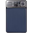 ZEBRONICS 10000 mAh MagSafe-Compatible Wireless Power Bank, Fast Charging 15W Wireless & 22.5W Wired, For iPhone 16,15,14,13,12, Android & Other Qi Enabled Devices, Compact Design (MW65, Greyish Blue)