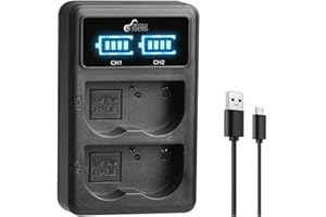 EN-EL3e Ladegerät, Pickle Power LED Dual USB Ladegerät für Nikon Digital SLR D80 D700 D90 D300 D100 D200 D300s D50 D70 Kameras