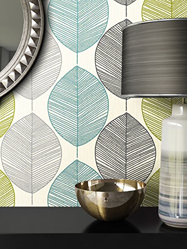 Tapete Natur Modern Blumen Floral , schöne edle Tapete im natürlichen Design , moderne 3D Optik für Wohnzimmer, Schlafzimmer oder Küche inkl. Newroom Tapezier Ratgeber mit super Tipps! - 2