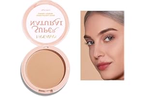 ANGEFARGE HANDAIYAN Powder,Setting Powder,Super Natural Color Compact Powder,24 Houe Shine-Free Wear,Oily Control,Waterproof,Long lasting,Ultra Matte Finish Face Powder Makeup (#04)