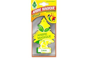 Arbre Magique Mono, Profumatore Auto, Fragranza Limone, Profumazione Fresca e Fruttata, Durata fino a 7 Settimane, Made in Italy, Confezione da 1 Pezzo