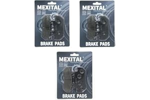 MEXITAL Plaquettes de frein Avant et Arrière pour VFR 700 Interceptor VFR 750 F Interceptor(86-87) CBR 750 FH Superaero (RC27) (87) CBR 1000 F Hurricane (87-88) GL 1500 J/K/L/SE Goldwing (88-00)