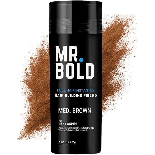 Beaver Keratin Hair Building Fibers – Haarfasern Zum Verdichten, 28 G, Medium Brown, Wasserfest & Auswaschbar