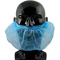 100 Beard Snoods, Black And White Perfect For Chefs, Doctors And Nurses, Disposablee Beard - View #9