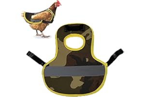 ZYEKIU 1 Pcs Warnweste hund Hühner Geschirr Henne Hennen pet Reflective Vest Henne Reflektierende Weste Warnweste für Hühnersattel hen Kostüm Hühnerstall Zubehör Sattel Warnweste (Camouflage)