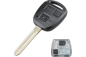 Heart Horse Obudowa kluczyka kompatybilna z RAV4 Prado Tarago Kluger 2 przyciski wymienne etui na klucze z 433 MHz 4D67 chip do pilota Tarago, RAV4 kluczyk