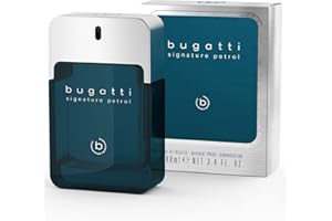 bugatti signature petrol perfumy męskie 100 ml I świeża woda toaletowa o cytrusowym, wodnym zapachu I męskie perfumy na każdą okazję i okazję I perfumy męskie I świeże, korzenne, mistyczne