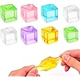8pcs Squishy Cube, Mini Ice Cube Squeeze Toys, Ice Cube Stress Ball, Sugar Ball, Stress Relief Sensory Toys, for Boys And Girls Birthday Parties Stress Relief Balls School Gift(Random Color)