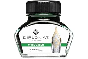 DIPLOMAT Inchiostro in vetro da 30 ml, verde muschio
