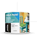 CHALK PAINT, PEINTURE À LA CRAIE. Rénovez vos meubles de manière créative (375 ML, BLANC)