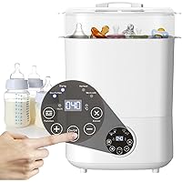 Baby Bottle Steriliser And Dryer, Large Size Hold 8 Bottles And