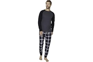 Threadbare Men Lounge Wear Sleep PJ Pyjama Sets Long or Short Sleeve T-Shirts Crew Neck or Grandad Collar