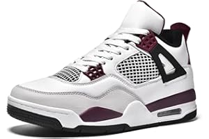 MARBURY Chaussures de Skate Air 4 rétro Classiques pour Homme - Baskets de Basket-Ball décontractées - pour Le Travail, la Course à Pied, la Marche