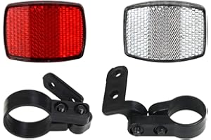 Guidre 2 PCS di Riflettori per Bicicletta Catarifrangenti,iflettori per Ciclismo Accessori Bici,Riflettori per Ciclismo,per Mountain Bike Bici da Corsa Adulti Bambini