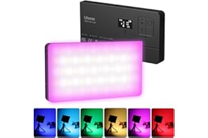 PICTRON LT002 RGB LED Videoleuchte, 7" Video Licht Dimmbare 2500K-9000K, Kamera Licht mit Magneten, CRI 95+, eingebauter 4000mAh Akku, tragbare Foto Licht für DSLR Kamera Videofotografie