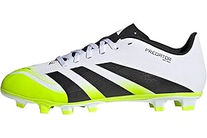 adidas Unisex Club Firm Ground/Multi Ground Football Boots, Cloud White/Core Black/Lucid Lemon, 46 EU