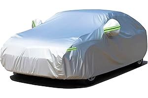 ‎BIG ANT Big Ant universal Autoabdeckung Vollgarage car Cover Abdeckplane Auto Garage Wasserdicht Autoplane Outdoor Staubdicht Autohülle Ganzgarage für universal Auto im Winter & Sommer (490 * 180 * 130 cm)