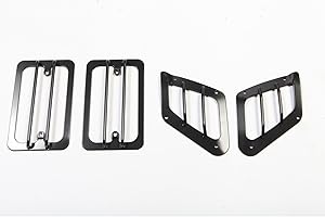 Rugged Ridge | Euro Guard Kit, Turn Signal/Side Marker, Black | 11231.01 | Fits 1997-2006 Jeep Wrangler TJ