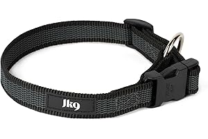 JULIUS-K9 Collar Color & Gray, 20 mm (27-42 cm), Negro-Gris