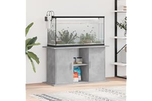 Rantry Mobili Supporto Acquario 101x41x58 cm Legno Multistrato Grigio Cemento, Mobili per Casa Interno Esterno Soggiorno Camera da Letto k