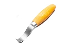 MORAKNIV MorakAuswahl Carving Hook 163 nóż, stabilny, unisex, dla dorosłych, uchwyt: drewno brzozowe, ostrze: 50 mm