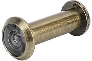 ZPSHYD Wizjer do drzwi, wizjer do drzwi ze stopu Wizjer Anti Theft Kąt widzenia 220 stopni Wizjer do drzwi bezpieczeństwa z tylną pokrywą do użytku domowego(Bronze Color)